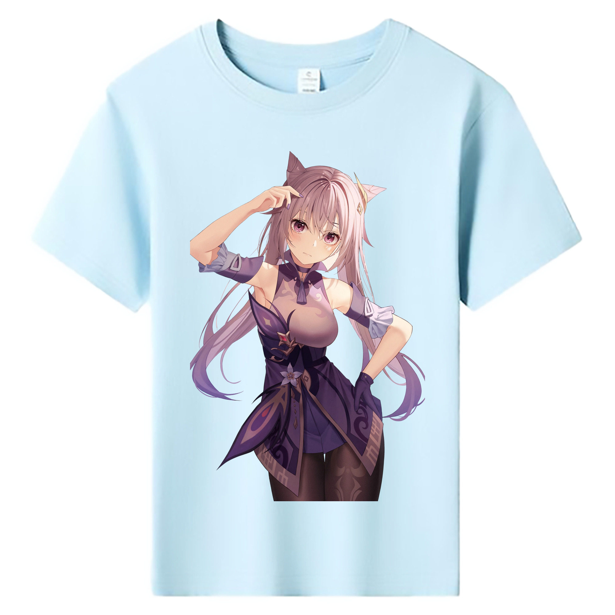 げんし神 刻晴 こくせい genshin Kokusei 綿100％キッズTシャツ（フロントプリント）